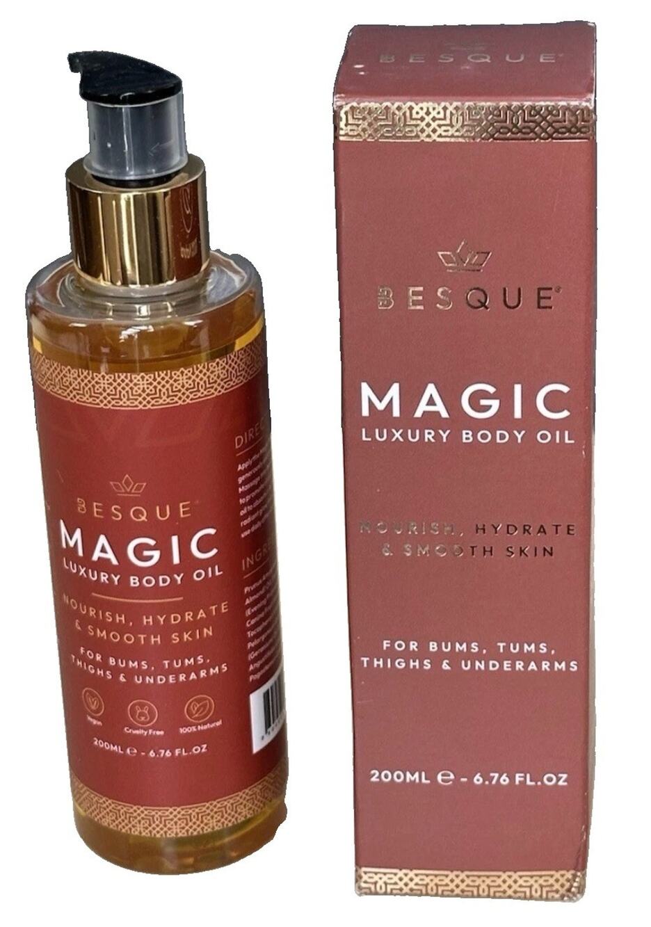 Besque Magic Luxury Body Oil 6.76 fl oz / 200 ml NEW SEALED IN BOX